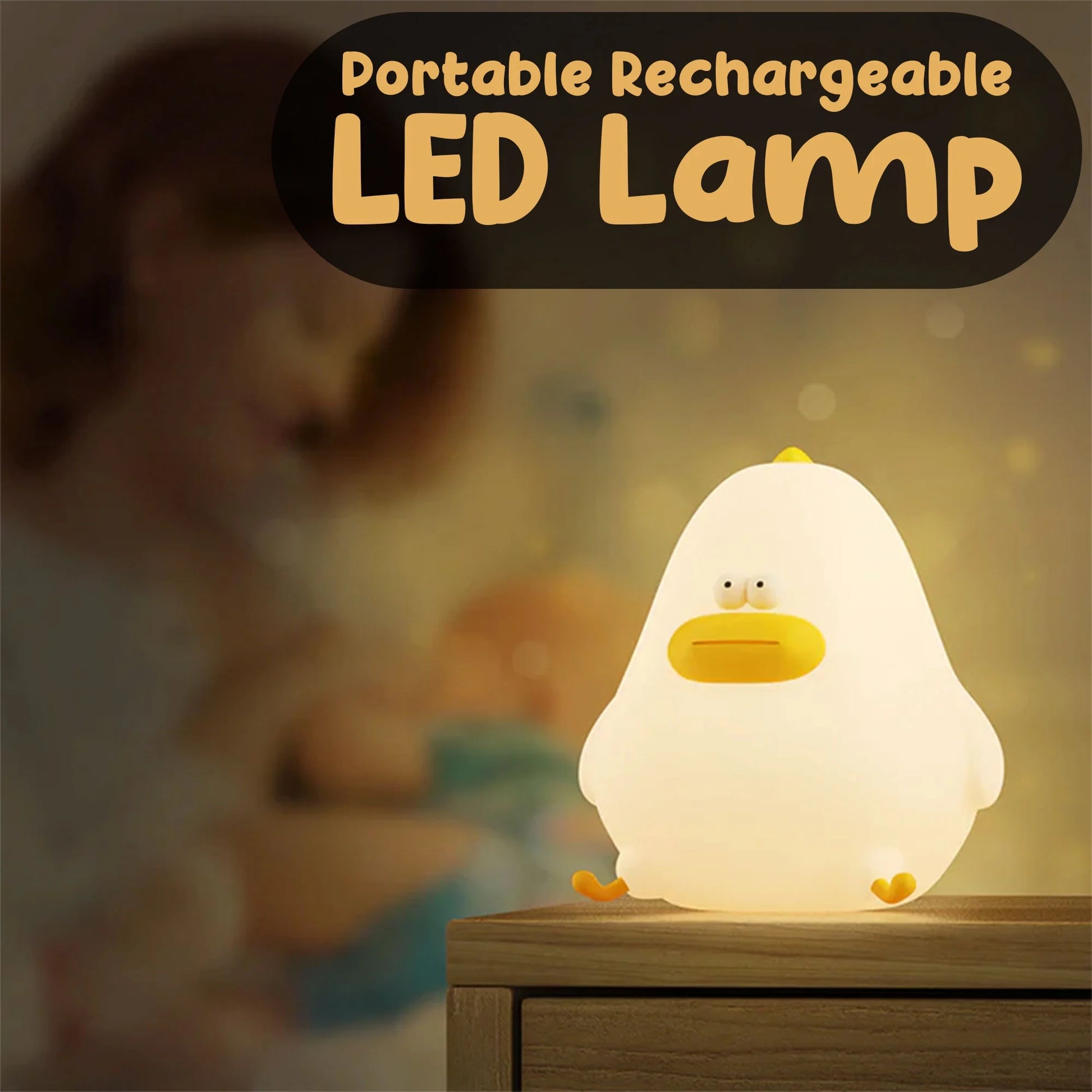 Dim Night Light with Smooth Silicone Made Nursery Nocturne Lamp for Baby and Toddler'S Bedroom Decor & Sound Sleep - Chick