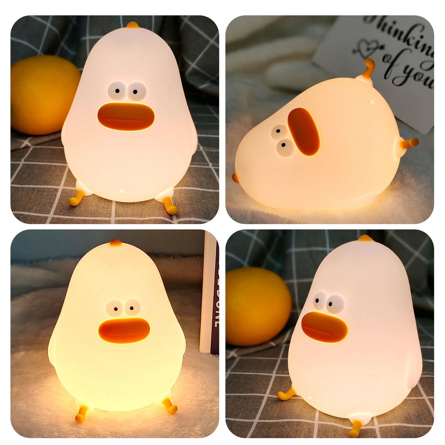 Dim Night Light with Smooth Silicone Made Nursery Nocturne Lamp for Baby and Toddler'S Bedroom Decor & Sound Sleep - Chick