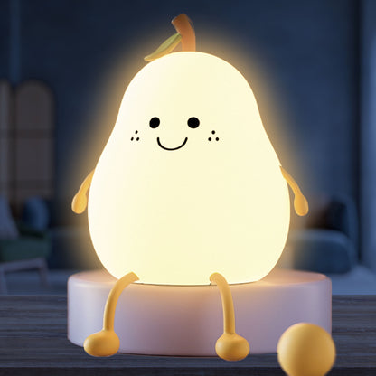 Cute LED Pear Night Light – Soft & Cozy Glow