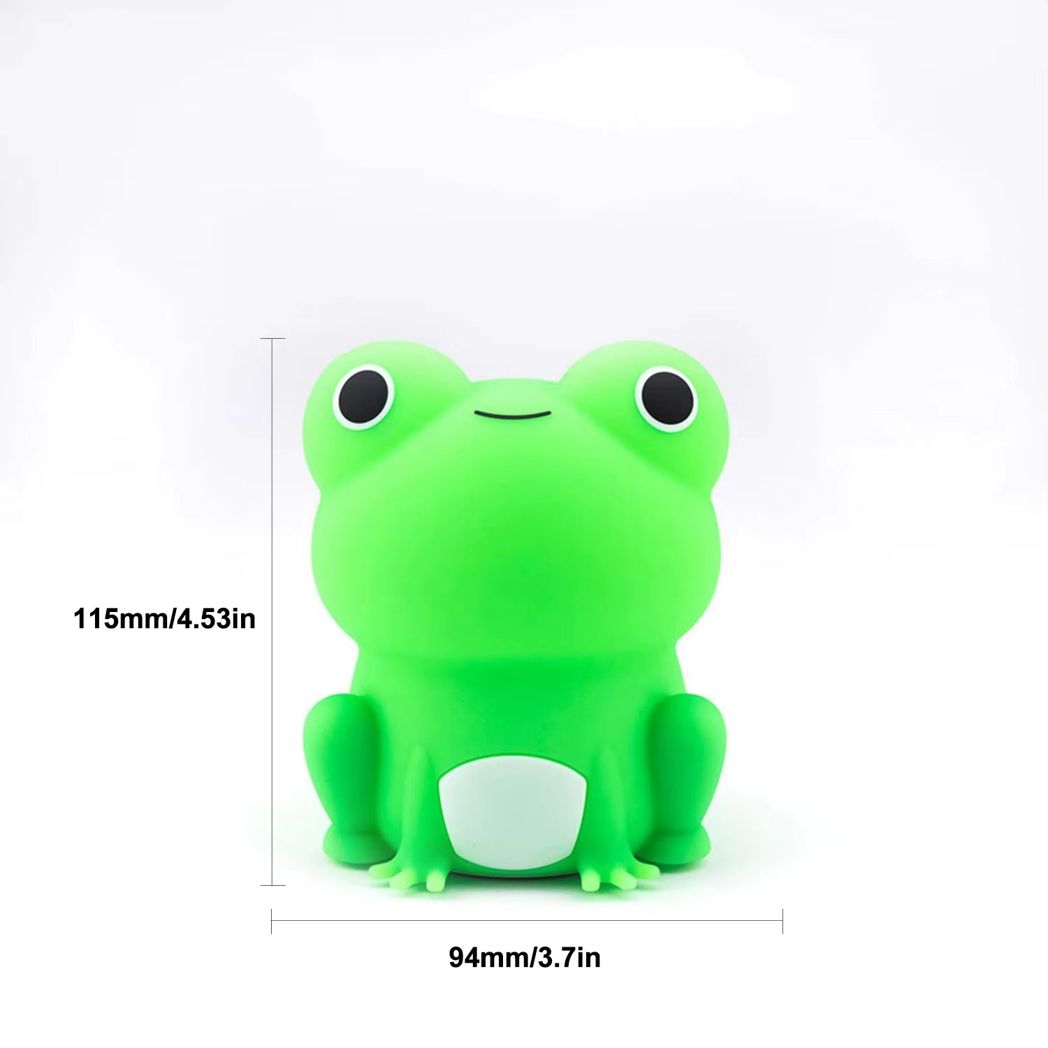 Cute, Dimmable, and Practical Silicone Frog LED Night Light with Sensor and Timer - USB Rechargeable - Ideal for Children'S Baby